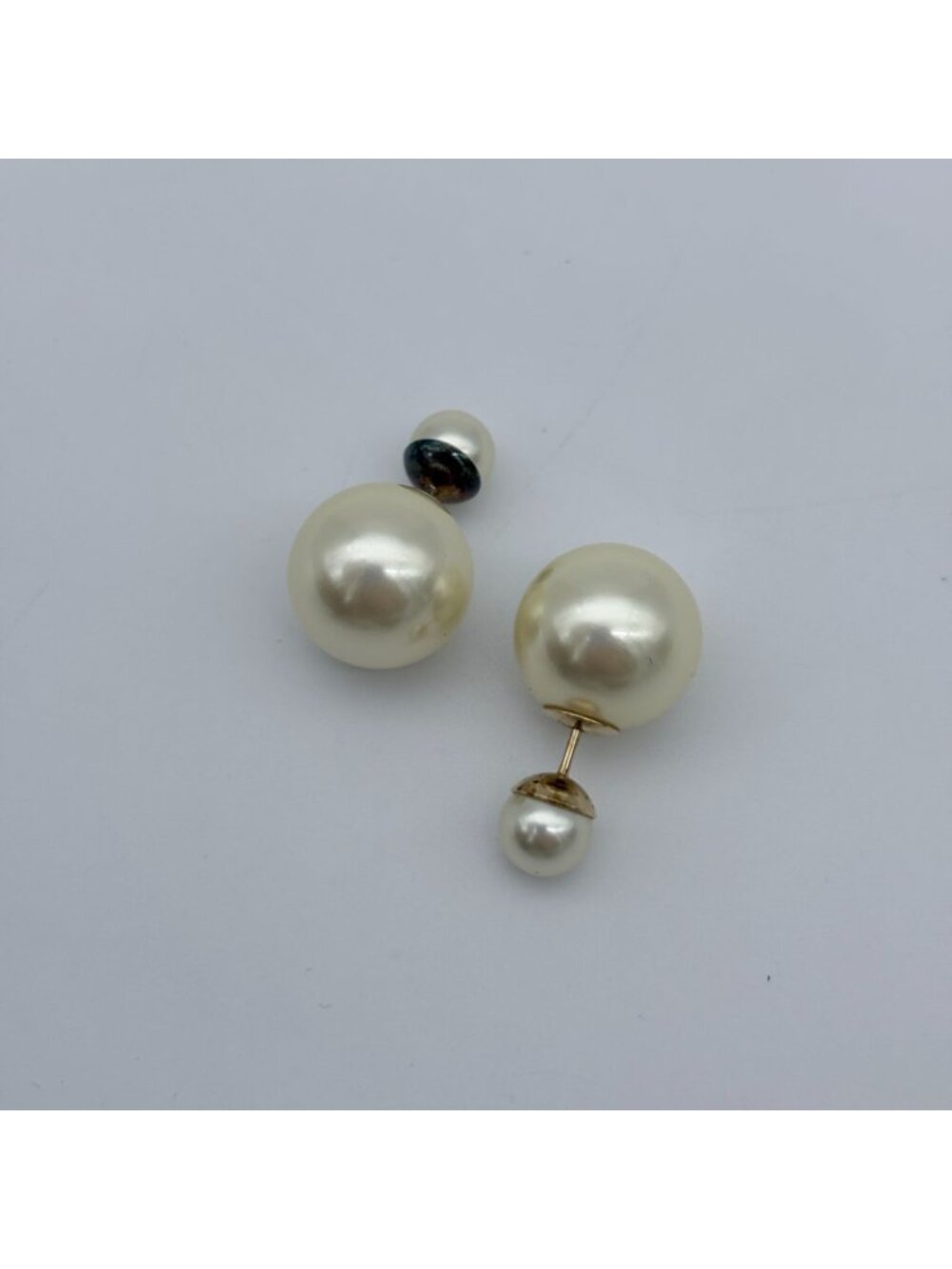 Dior Tribales Tribal Earrings Gold Costume Pearl - Picture 4 of 11